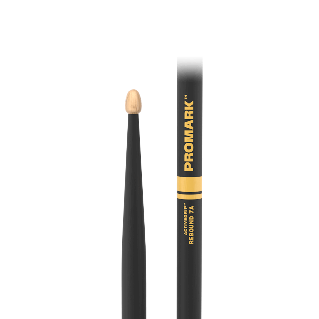 Baquetas Pro-Mark R7AAG Rebound 7A ActiveGrip con punta de madera (par)